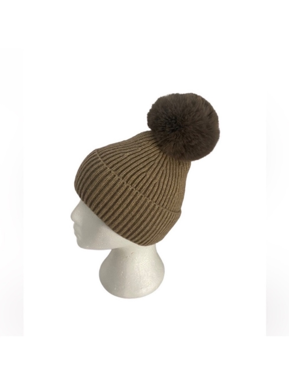 Norla Canada NWT alpaca brown knit winter hat toque pompom wool gorpcore unisex